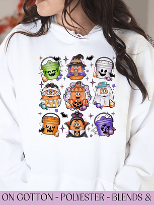 Halloween Nuts Candy Party - Full Color DTF Transfer