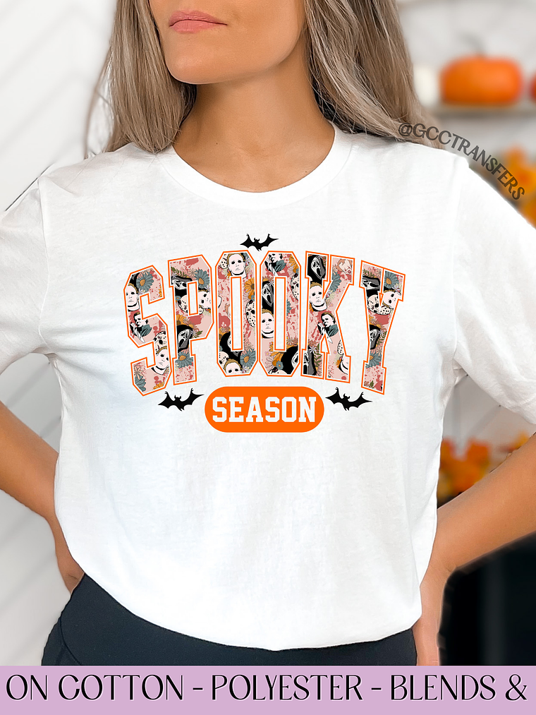 Spooky Season Horror Faces  - Full Color DTF Transfer 1