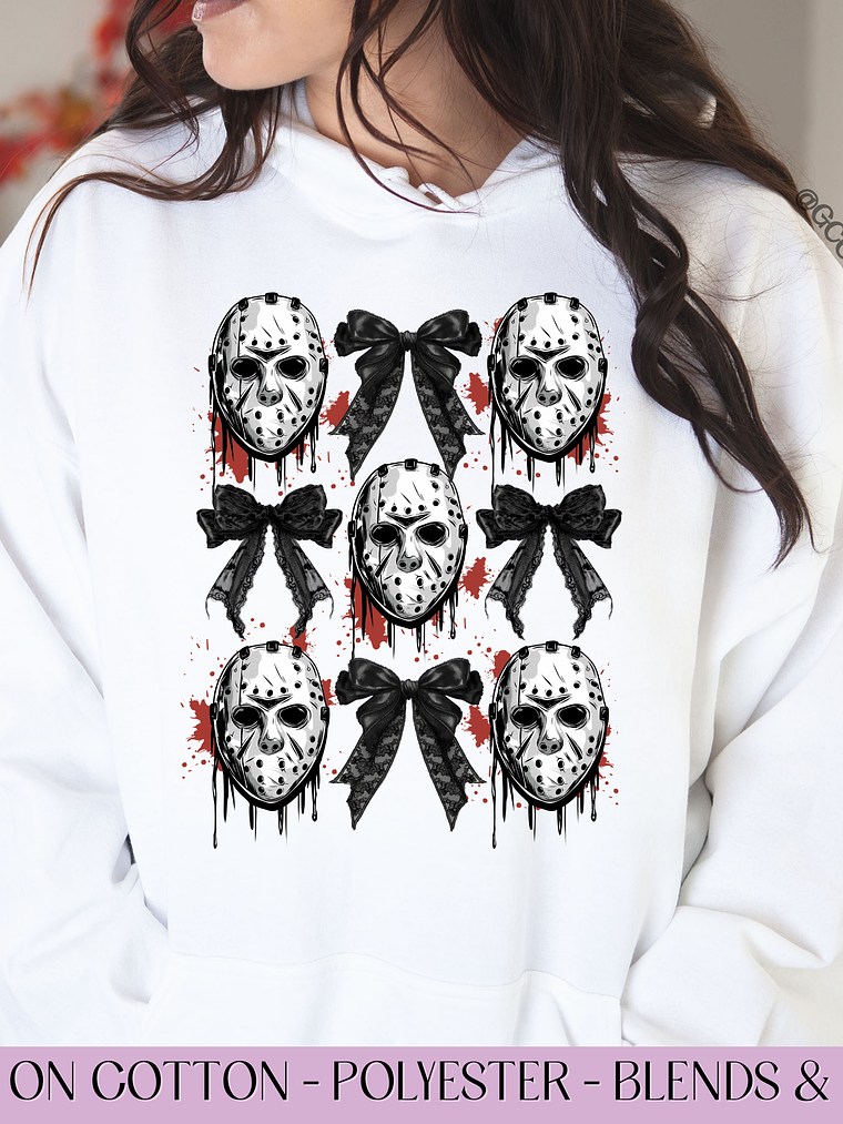 Horror Movie Character Coquette - Full Color DTF Transfer 1