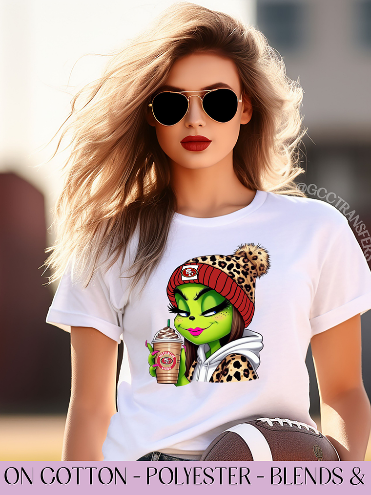 Boujee Girl Niners Football Team - Full Color DTF Transfer 1