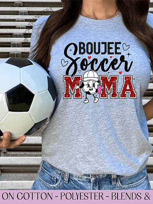 Boujee Soccer Mama - Full Color DTF Transfer