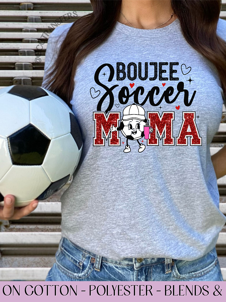 Boujee Soccer Mama - Full Color DTF Transfer 1