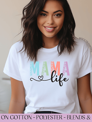 Mama Life - Full Color DTF Transfer