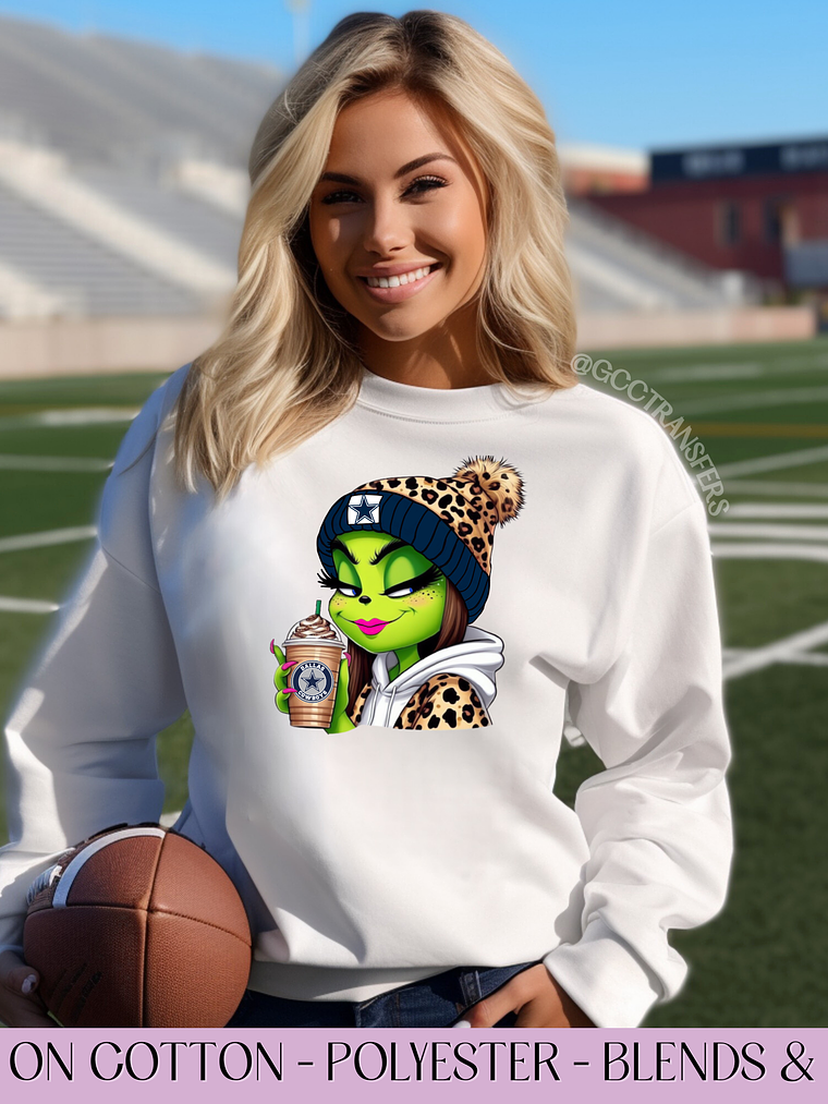 Boujee Girl Cowboys Football Team - Full Color DTF Transfer 1