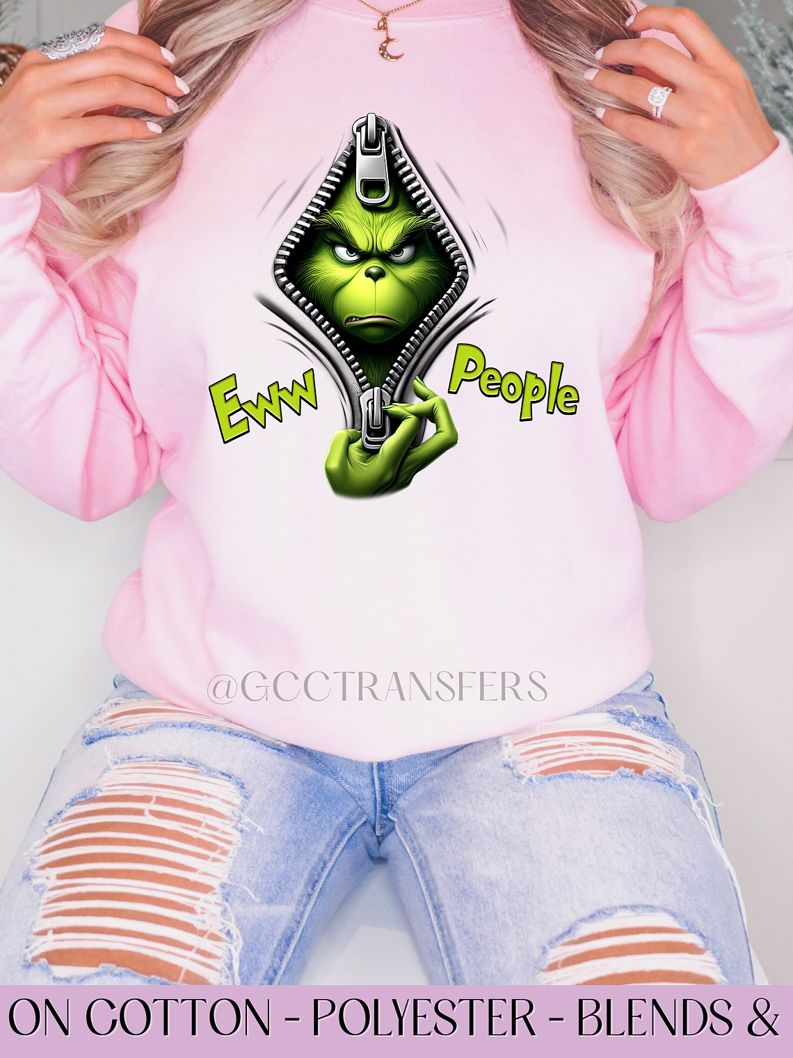 Eww People Grinch - Full Color DTF Transfer 1