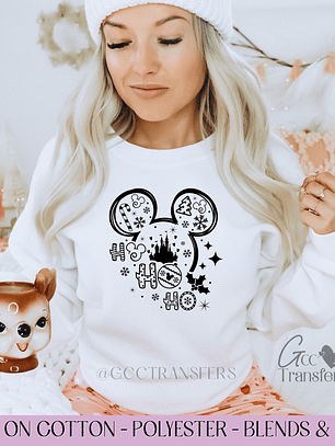 Mice Ho Ho Ho - Full Color DTF Transfer