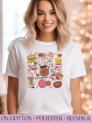 'Tis The Season Mexican Chocolate - Full Color DTF Transfer