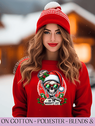 On The Naughty List - Full Color DTF Transfer