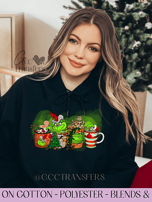 Grinch Coffee - Full Color DTF Transfer