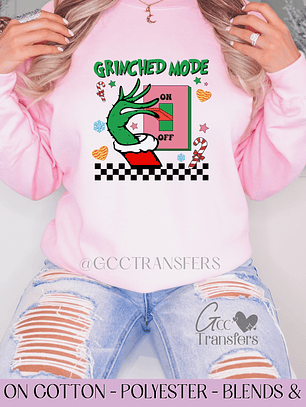 Grinched Mode Chest- Full Color DTF Transfer