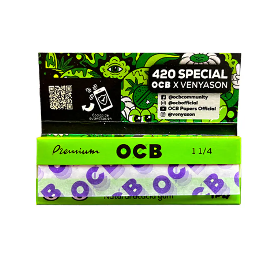 Papelillo OCB Premium Negro 1 1/4 1