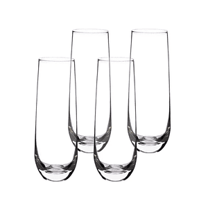 Set 4 Vasos de Vidrio para Vino, Vaso Alto Hogar