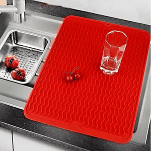 Tapete Escurridor De Platos Silicona / Encimera De Cocina