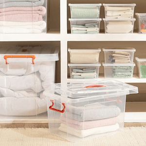 Caja Organizadora Caja Plástica Transparente Con Tapa