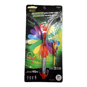 Juguete Tirachinas Lanza Helice Con Luz Eleva 90 Metros