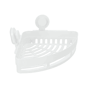 Repisa Esquinera Plástica con Extra Succión Organizador Baño