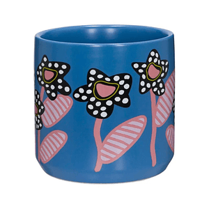 Macetero Maceta Decorativa Cerámica con Diseño Decal