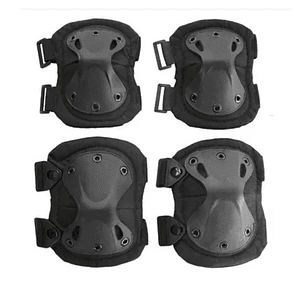 Set Rodilleras Coderas Táctico Militar Moto Patines Calidad
