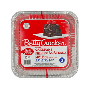 Moldes cuadrados de aluminio desechable 