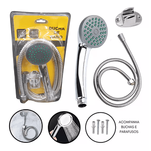 Kit Ducha De Baño Regadera Difusor Flexible Facil Instalar