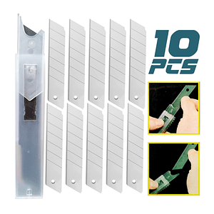 Cuchillas Repuesto Cutter Exacto 10 piezas 