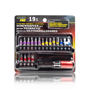 Juego de Destornilladores Set 19 Puntas Piezas