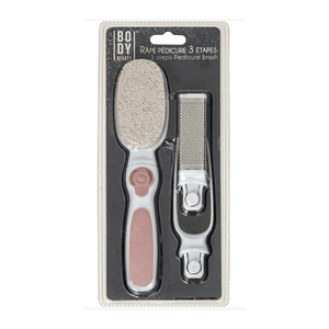 Kit Pedicura Lima Para Pies Con 3 Accesorios Incluidos