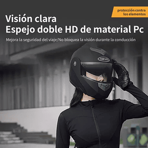 Casco De Motocicleta Con Lente Modular Plegable