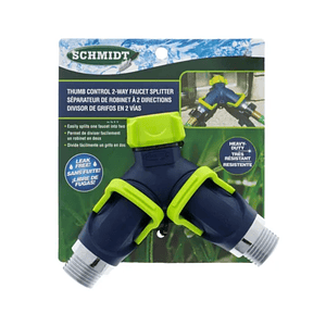 Divisor de manguera de jardín conector de grifo de 2 vías