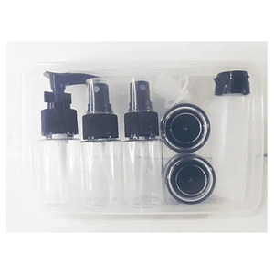 Envases De Viajero Reutilizable Estuche Varias Piezas