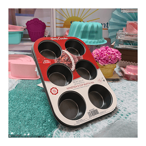 Molde X 6 Muffin Bandeja Hornear Cupcake