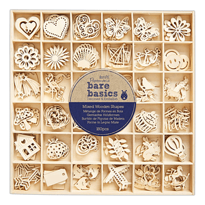 Adornos De Madera - 180 Pcs- Adornos y Objetos para Pintar