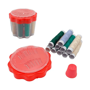 Set Costura Hilo Aguja Dedal Centimetro