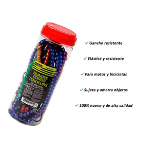 Cuerda Elastica Con Ganchos Resistentes Para Amarrar