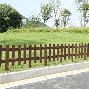 Valla Cerca de Jardin Diseño de Madera Estilo Clasico