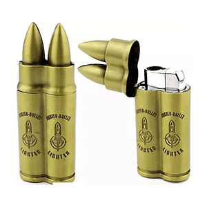 Encendedor Portatil 2 Balas Recargable Cocina Butano Retro