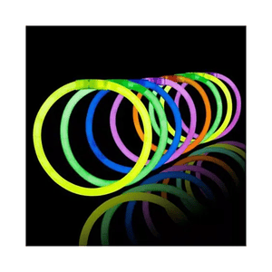 Set 20 Pulseras Neon Luminosos Colores Surtidos Fiestas