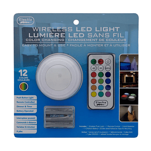 Lámpara de pared Led con Control Remoto Luces
