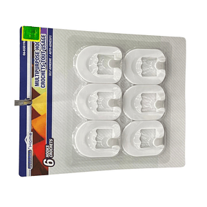 Set de 6 Ganchos de Pared adhesivos Multiusos