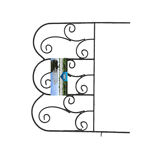 Valla Reja de Jardín  diseño Romantico 