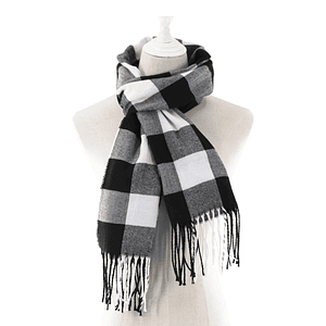 Bufanda Clásica Tartán con Flecos
