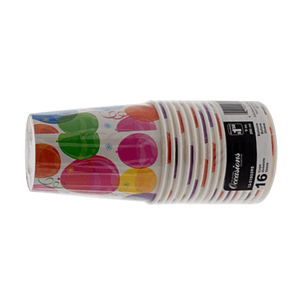 Set de 16 Vasos Desechables para Fiesta – 266 ml