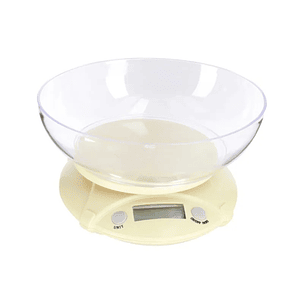 Balanza Digital de Cocina con Contenedor Pantalla LCD