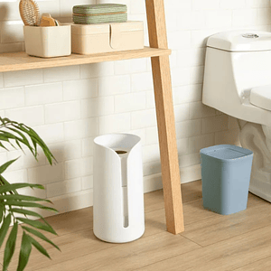 Papelera de Plástico con Tapa Vaivén Compacto y Práctico