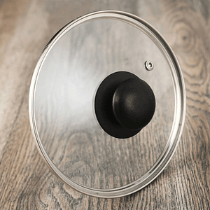 Tapa de Vidrio de Cocina con Salida de vapor de 27.94 cm 