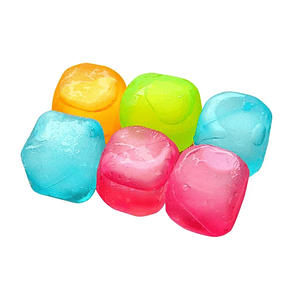 Set de 18 Cubitos de hielo de colores reutilizables