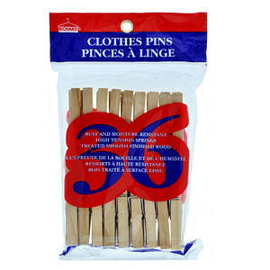 Colgador para Ropa Pinzas Ganchos de Madera – Pack