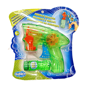 Set Pistola De Burbujas Más Jabón Fiesta Juguete