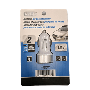 Cargador Usb Doble Para Toma Corriente De Automóvil Carro