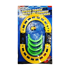 Pista De Carreras Con Dos Carritos De Cuerda